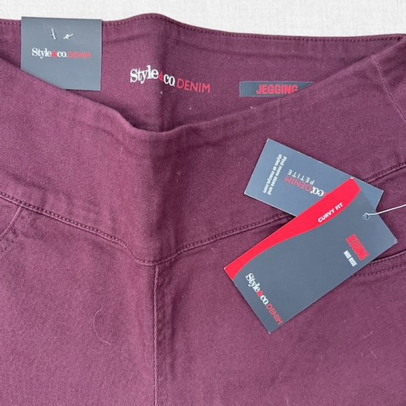 Style & Co Petite Medium Curvy Fit Mid Rise Denim Jeggings - Picture 3 of 11